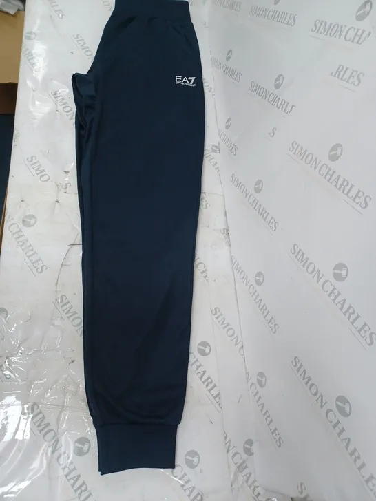 MENS EA7 TRACKPANTS SMALL - NAVY 