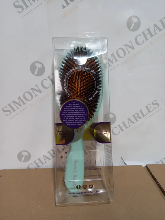 BOXED ROCK & RUDDLE LUXURY BRISTLE HAIR BRUSH