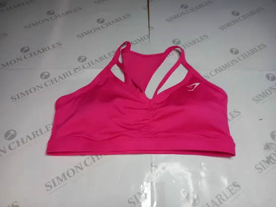 GYMSHARK SPORT BRA TRAINING TOP IN PINK - XL