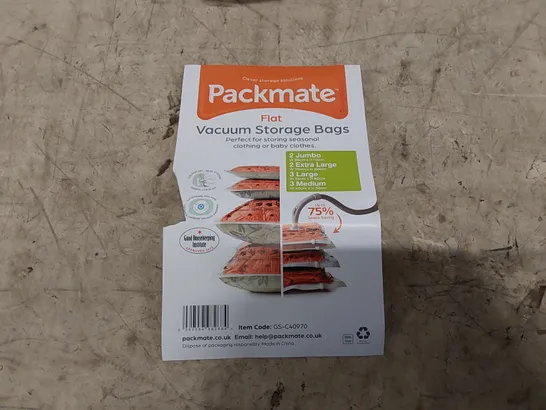 BOXED PACKMATE SET OF APPROXIMATELY 10 MIXED SIZES VACUUM BAGS (1 BOX)