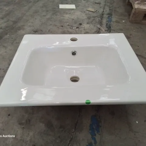 BOXED CANELLI CERAMIC SINGKE TAP VANITY BASIN WHITE 500 × 400mm