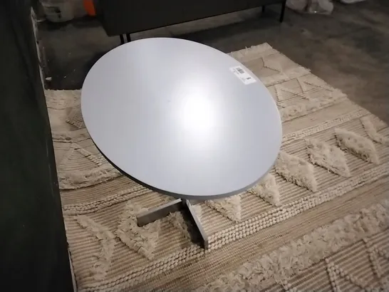 DESIGNER JESSE TOBIA LIGHT GREY OVAL TABLE  RRP £372