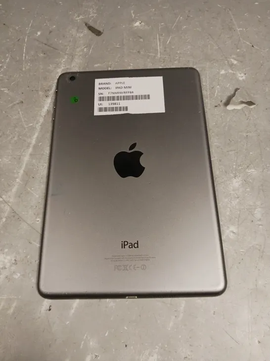 APPLE IPAD MINI GREY - MODEL A1432 