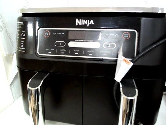 NINJA FOODI AIR FRYER [AF300UK], DUAL ZONE, 7.6 LITRE, BLACK