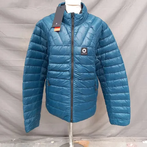 SHACKLETON HALLEY ULTRALIGHT DOWN JACKET MEN TEAL SIZE L