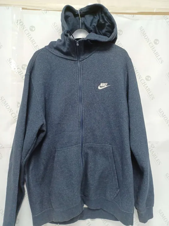 NIKE LONG SLEEVE HOODIE IN NAVY - LARGE