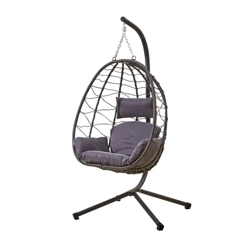 BOXED NEO OUTDOOR SWING CHAIR GREY 