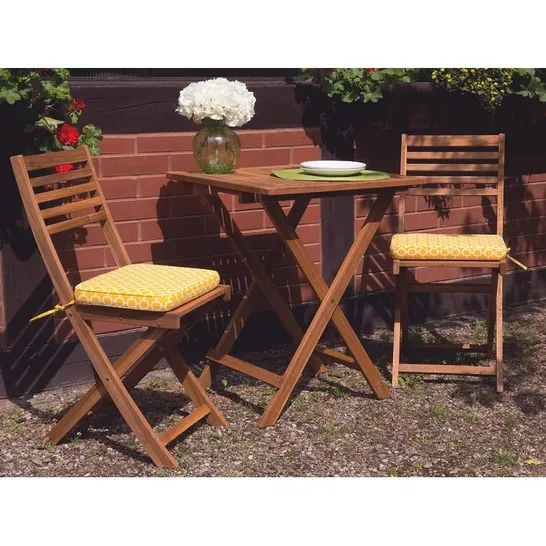 BOXED EVADNE 2 SEATER BISTRO SET WITH CUSHIONS 