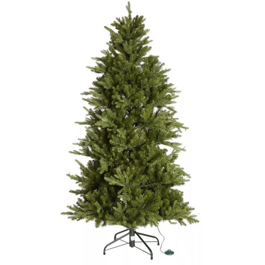 3 ASSORTED BOXED SANTA'S BEST 116 FUNCTION PRE-LIT DELUXE SPRUCE CHRISTMAS TREE - NATURAL 6FT