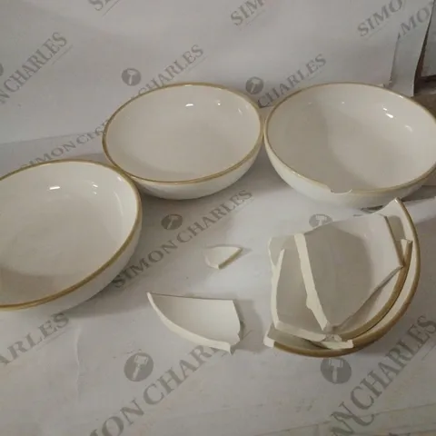 4 PC PASTA BOWLS WHITE