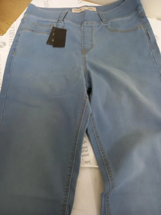 SIMPLY BE ERIN BOOTCUT JEGGINGS IN BLUE - SIZE 12