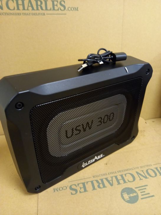 IN PHASE CAR AUDIO USW300 300W UNDERSEAT ULTRA SLIM COMPACT ACTIVE SUBWOOFER