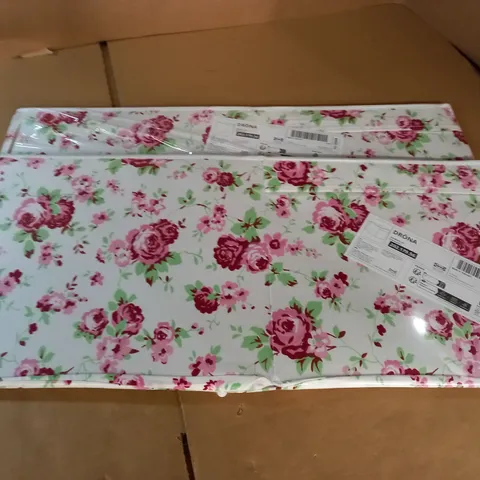 LOT OF 2 SEALED DRONA FLORAL THEMED STORAGE CRATES - 33X38X33CM