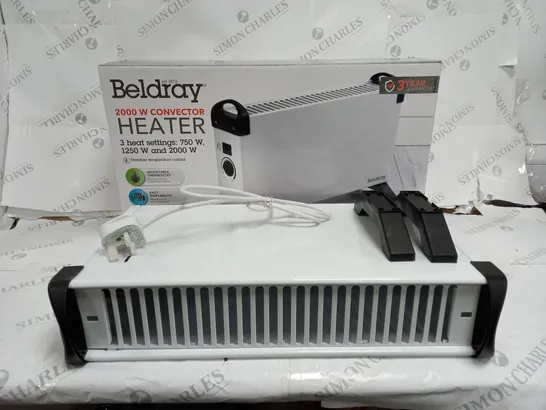 BOXED BELDRY 2000W CONVECTOR HEATER