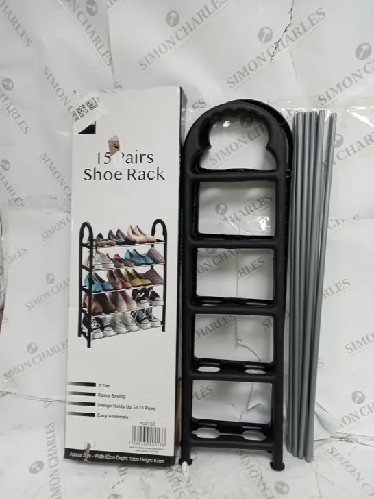 BOXED KEPLIN 15 PAIRS SHOE RACK