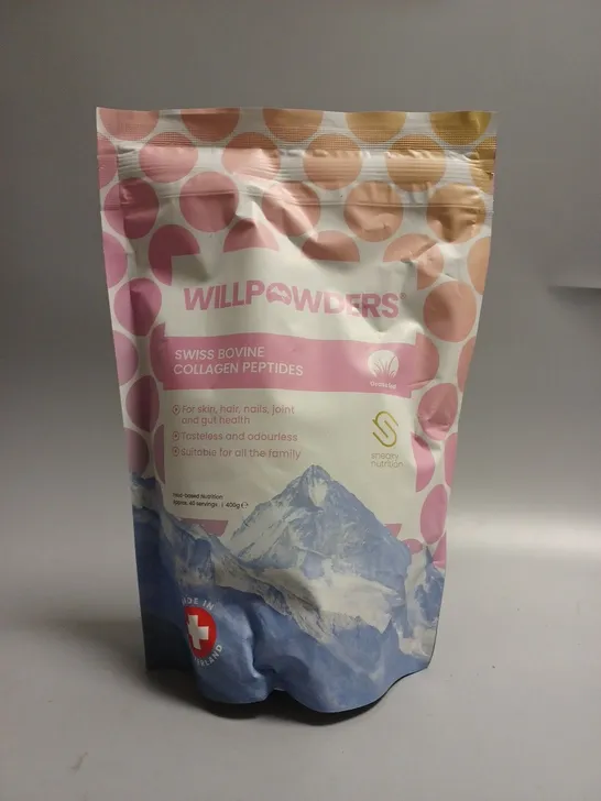 SEALED WILLPOWDERS SWISS BOVINE COLLAGEN PEPTIDES - 400G