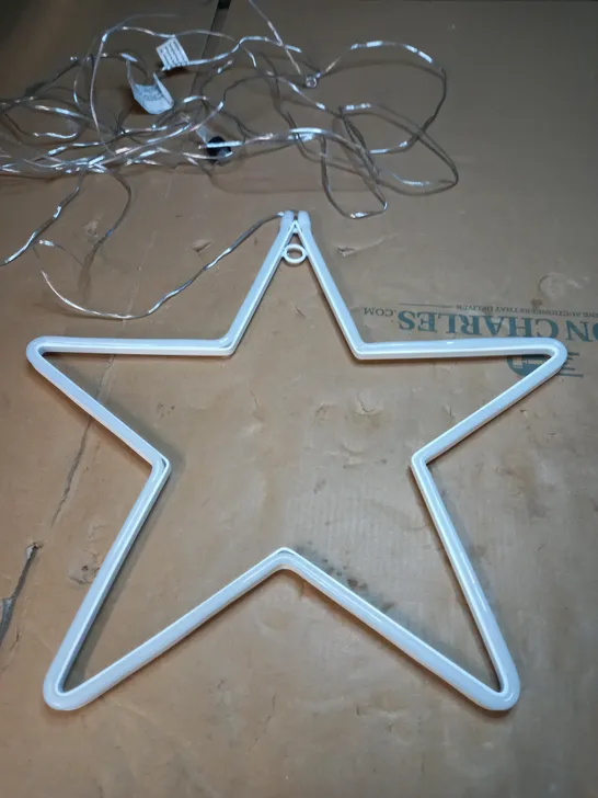 JOHN LEWIS PINK NEON LED STAR LIGHT