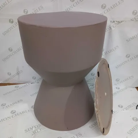 POT STOOL CREME BROWN