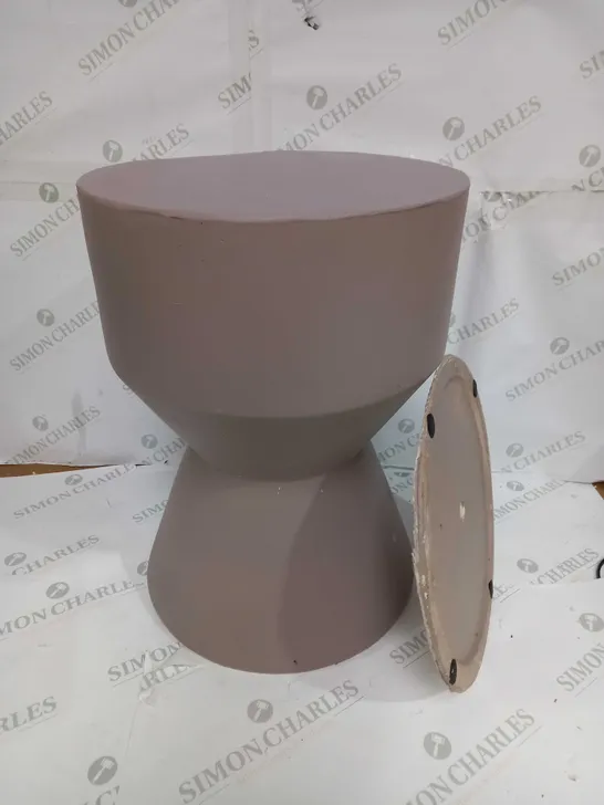 POT STOOL CREME BROWN