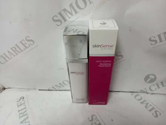 BOX OF 3X 50ML BOTTLES OF ABI CLEEVE SKINSENSE ANTI-AGEING REVITALISING FACIAL SERUM