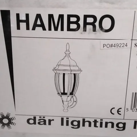 BOXED HAMBRO OUTDOOR LIGHT 