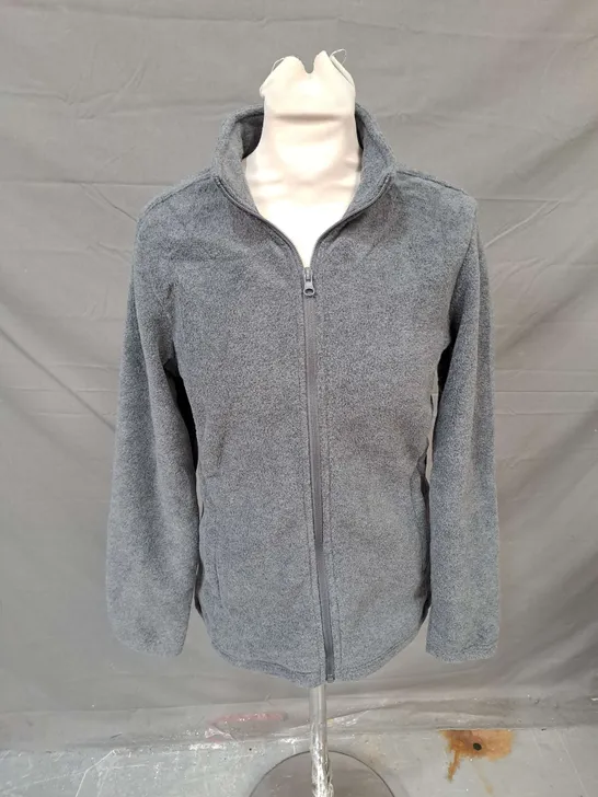 33,000FT ZIP UP FLEECE IN GREY SIZE 10