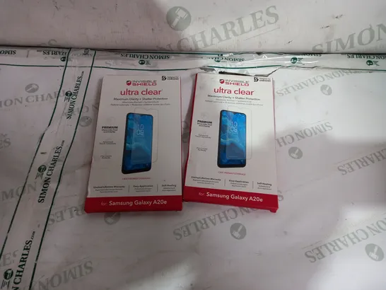 BOX OF A SIGNIFICANT QUANTITY OF ASSORTED INVISIBLE SHIELD ULTRA CLEAR SCREEN PROTECTORS