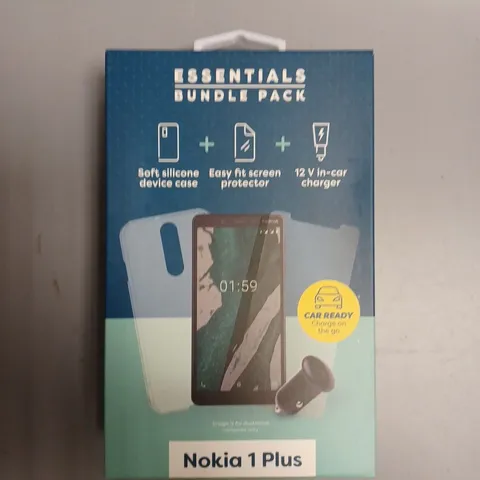 APPROXIMATELY 10 BRAND NEW BOXED ESSENTIAL BUNDLE PACKS FOR NOKIA 1 PLUS