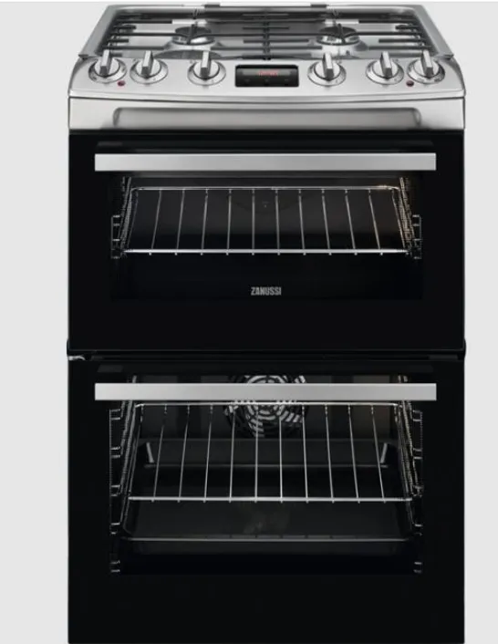 ZANUSSI ZCK66350XA DUAL FUEL DOUBLE OVEN, 60CM, A ENERGY RRP £692