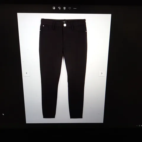 BRAND NEW PAR OF RIVER ISLAND MOLLY MID RISE JEGGINGS IN BLACK - 12 R