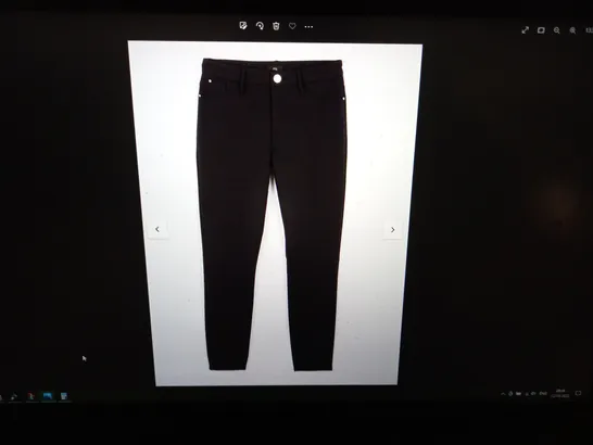 BRAND NEW PAR OF RIVER ISLAND MOLLY MID RISE JEGGINGS IN BLACK - 12 R