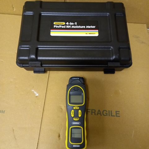 GENERAL TOOLS MOISTURE METER, PIN TYPE OR PINLESS, TEMPERATURE & HUMIDITY