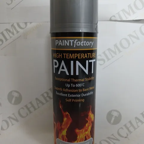 BOX OF 24 PAINT FACTORY HIGH TEMP PAINT IN SILVER MATT 