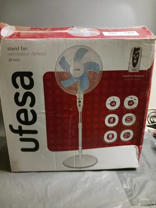 BOXED UFESA STAND FAN - RF1450