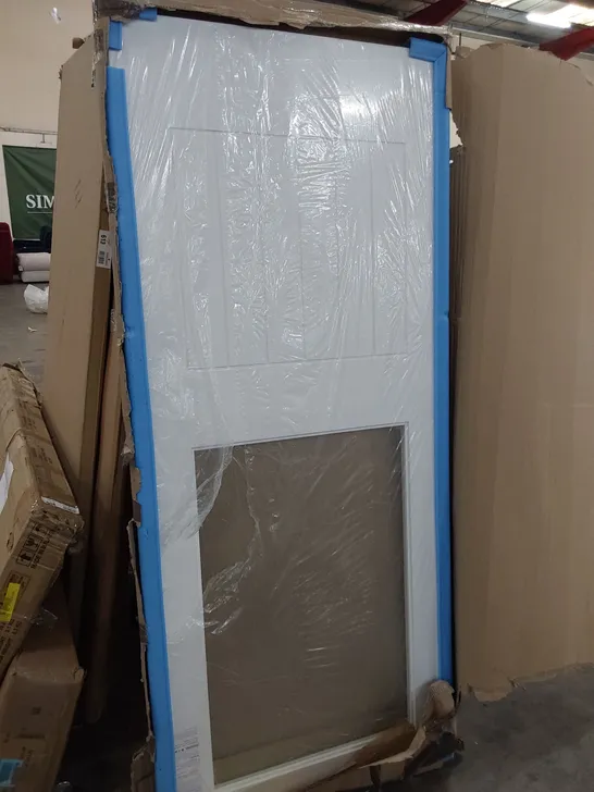 BOXED SUFFOLK INTERNAL DOOR PRIMED WHITE 198.1×83.8×3.5CM