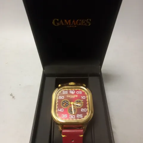 GAMAGES Vertical Astute Automatic CHERRY WATCH