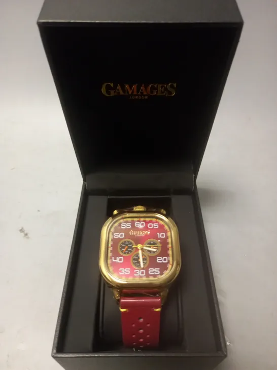 GAMAGES Vertical Astute Automatic CHERRY WATCH