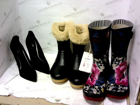BOX OF APPROXIMATELY 8 ASSORTED DESIGNER FOOTWEAR ITEMS TO INCLUDE JOULES AND MODA IN PELLE