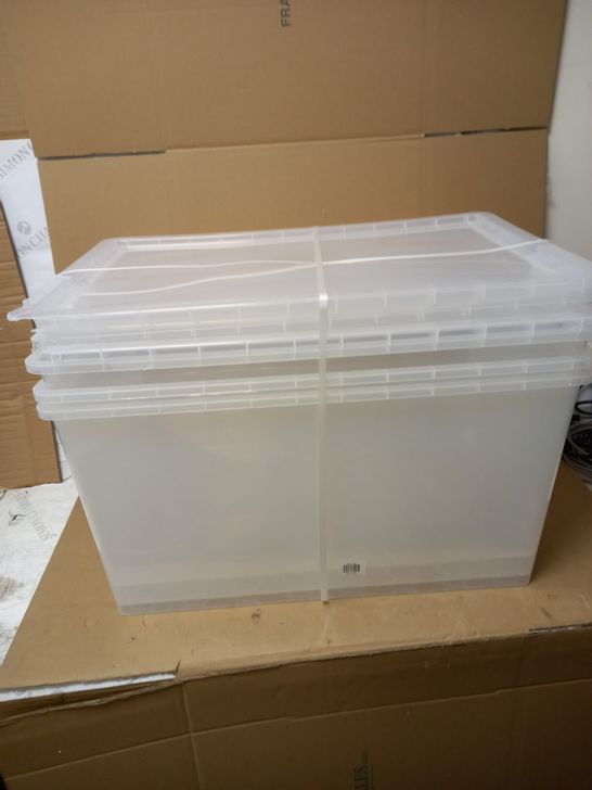 REALLY USEFUL PRODUCTS BOX SET - NESTABLE CLEAR