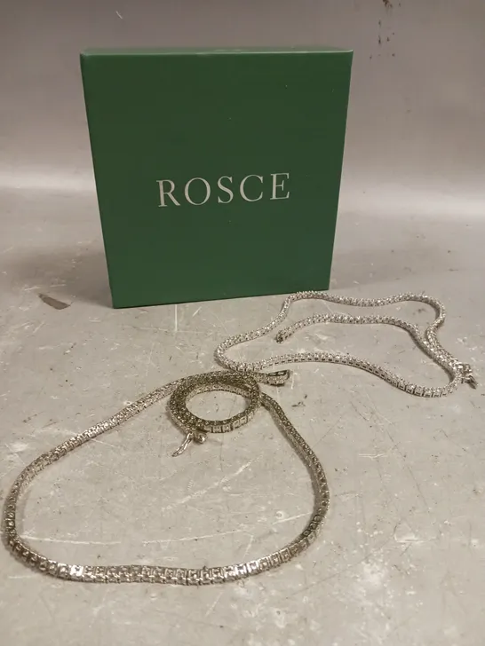 ROSCE TENNIS NECKLACE TWIN SET 