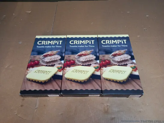 LOT OF 3 CRIMPIT TOASTIE MAKER