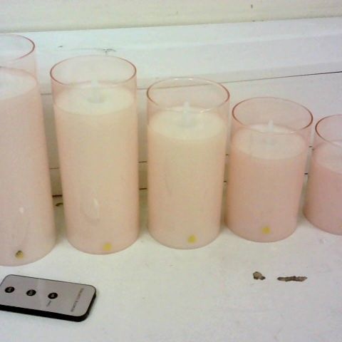 BUNDLEBERRY BY AMANDA HOLDEN SET OF FLAMELESS CANDLES WITH REMOTE