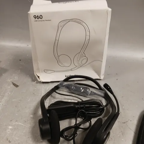 BOXED LOGITECH 960 USB COMPUTER HEADSET 