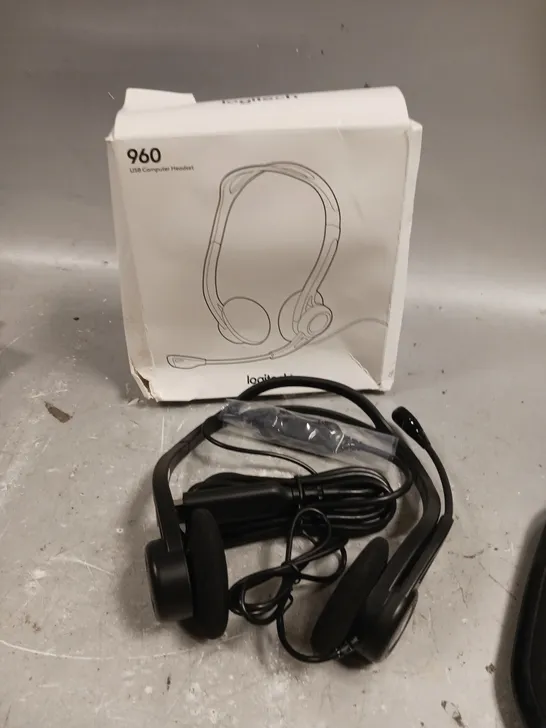 BOXED LOGITECH 960 USB COMPUTER HEADSET 