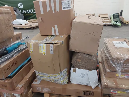 PALLET OF ASSORTED FURNITURE PARTS AND CONSUMER GOODS 