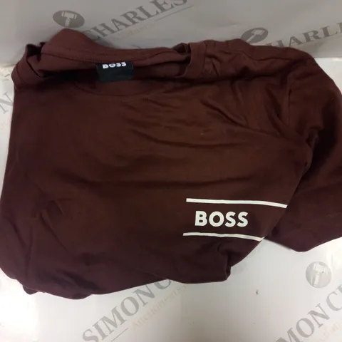 HUGO BOSS BROWN T-SHIRT SIZE M 