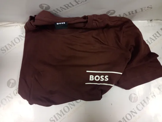 HUGO BOSS BROWN T-SHIRT SIZE M 