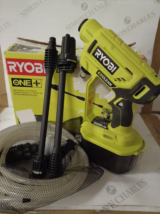 RYOBI 18V ONE+ CORDLESS 18V POWER WASHER 