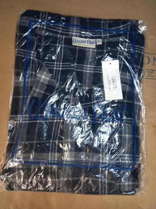 WALKER REID CHECK NIGHTSHIRT IN NAVY SIZE 3XL