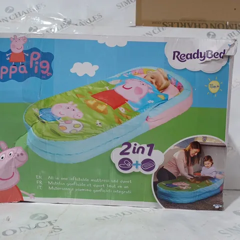 BOXED PEPPA PIG READYBED ALL-IN-ONE INFLATABLE MATTRESS AND DUVET